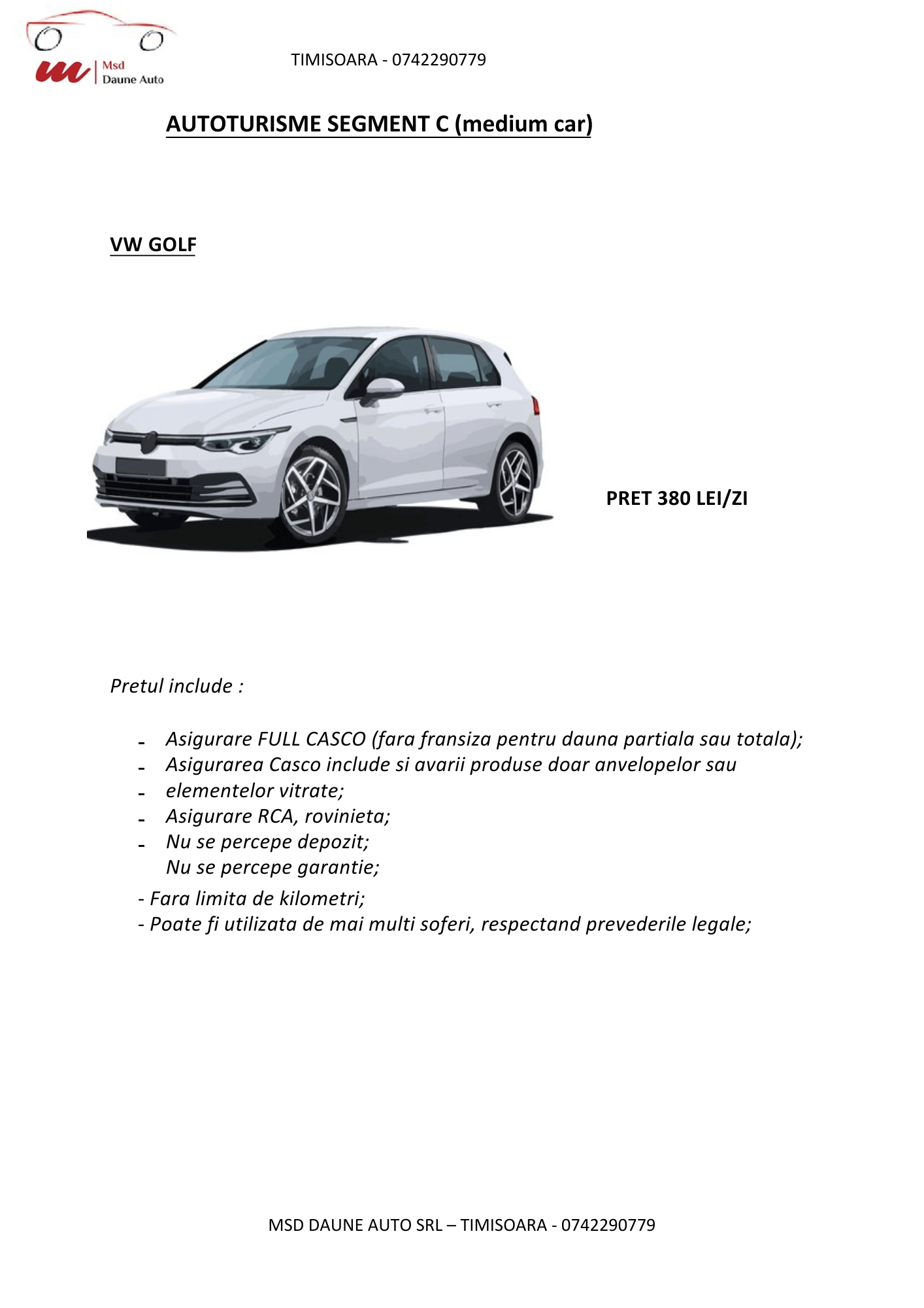 tarife msd daune auto 1